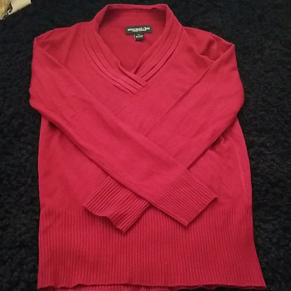 Cranberry colored top